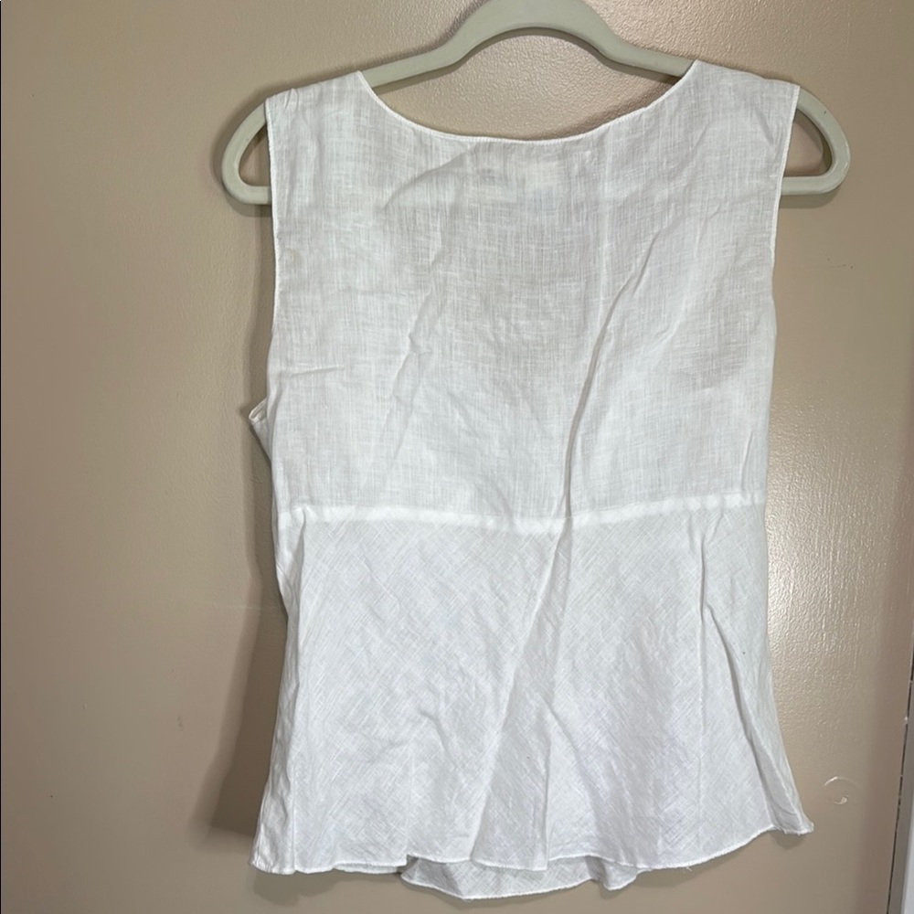 MAX STUDIO White Sleeveless Blouse - Picture 5 of 5
